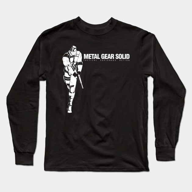 Metal Gear Solid Snake Long Sleeve T-Shirt by CoolDojoBro